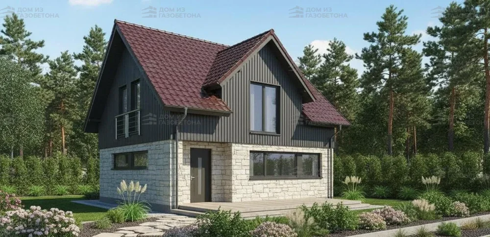 Проект Двухэтажный дом 13 на 15, 177 м2