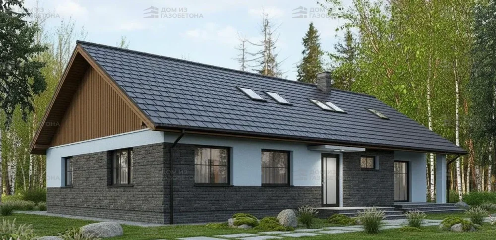 Проект Одноэтажный дом 19 на 12, 176 м2