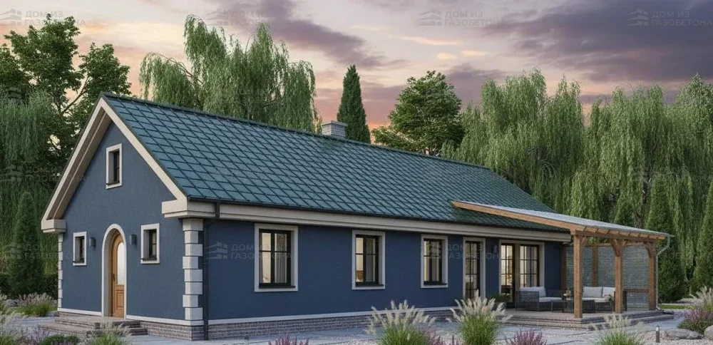 Проект Двухэтажный дом 26 на 10, 141 м2