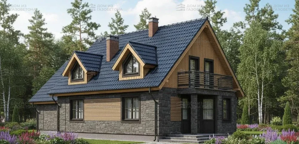 Проект Двухэтажный дом 17 на 9, 159 м2