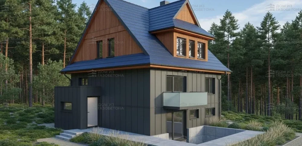 Проект Двухэтажный дом 9 на 10, 118 м2