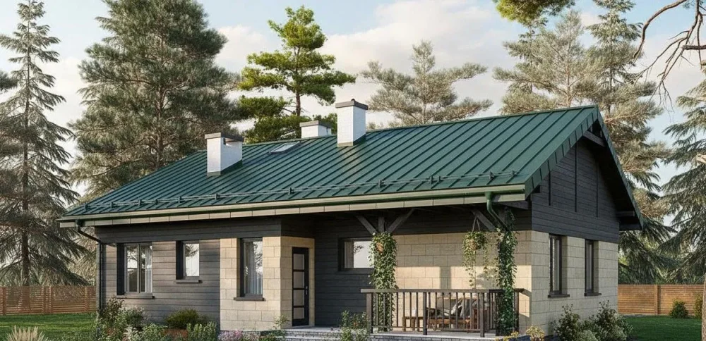 Проект Одноэтажный дом 13 на 10, 95 м2